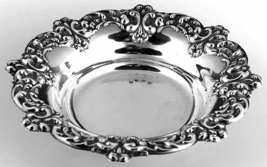 116S (Sterling, Hollowware) Sterling Bon Bon Bowl by Amston-1