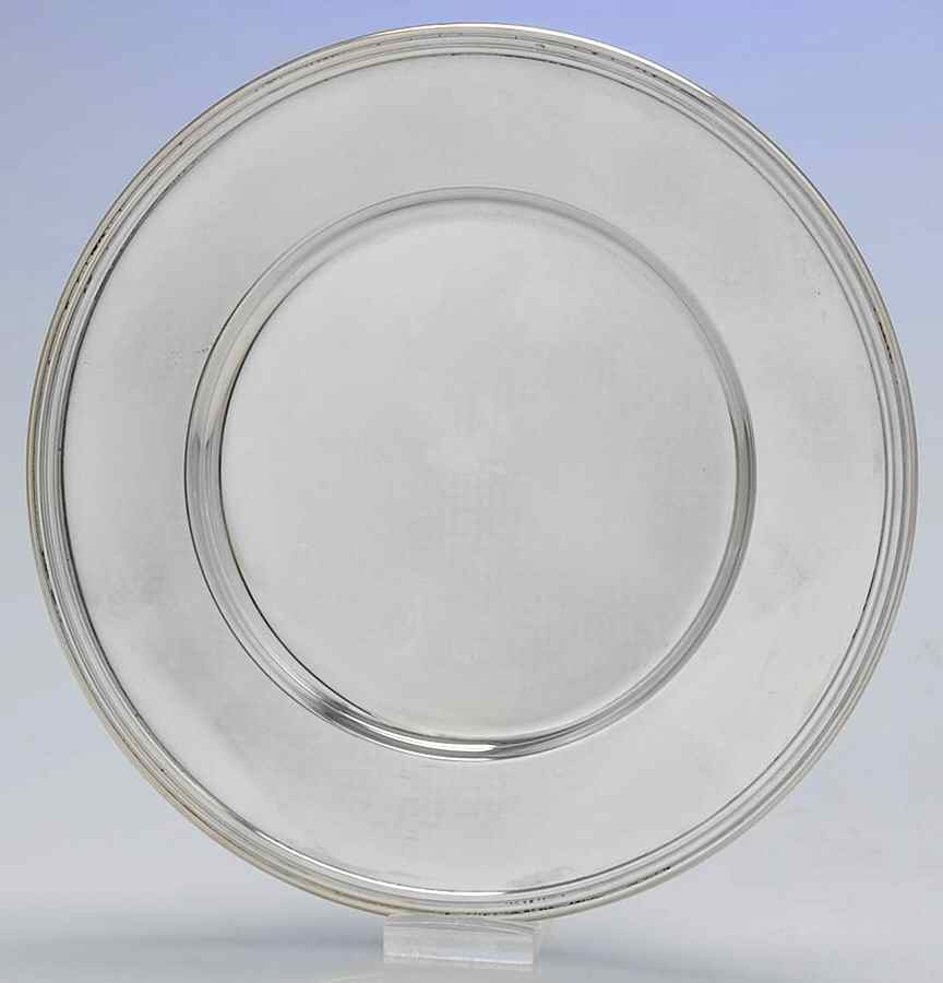 1400 (Sterling, Hollowware) Bread Plate by Amston-1