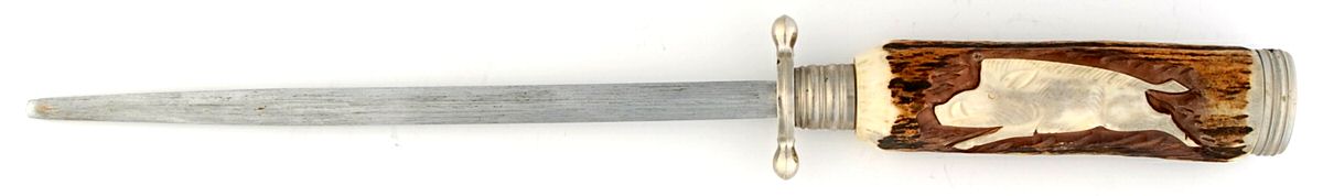 AWJ6 (Stainless) Large Roast Steel Rod Knife Sharpener by Anton Wingen, Jr-1