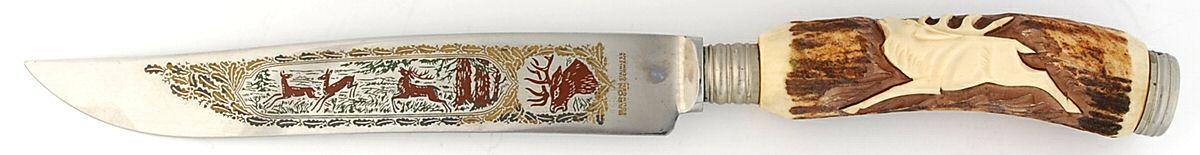 AWJ6 (Stainless) Large Stainless Blade Roast Carving Knife by Anton Wingen, Jr-1