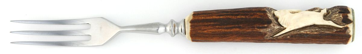 AWJ6 (Stainless) Individual Steak Fork with Stainless Tines by Anton Wingen, Jr-1