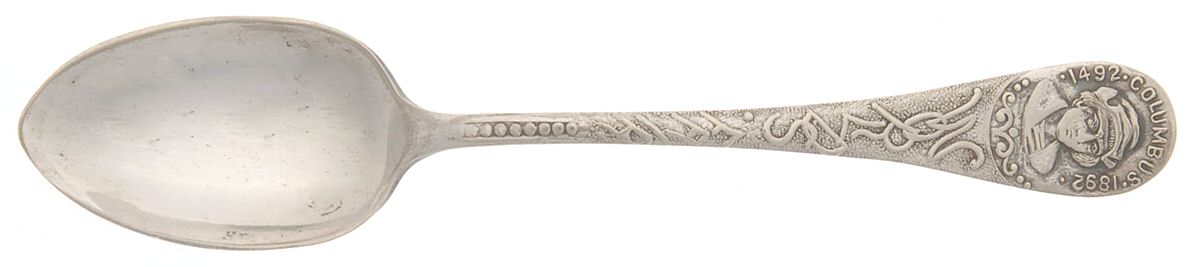 States & Cities Souvenir Spoons (Coin) Illinois Demitasse Spoon by AI Coin Silver-1