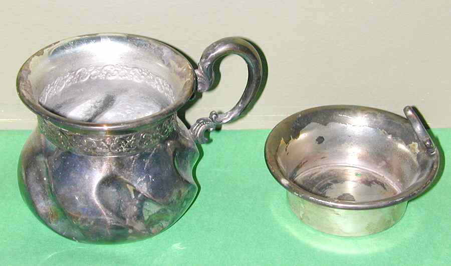 260 Silverplate, Hollowware Shaving Mug No Brush by Apollo (American)-1