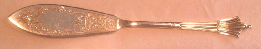 ATN10 (Sterling) Bright Cut Individual Solid Fish Knife by Atkin Brothers, Ltd-1