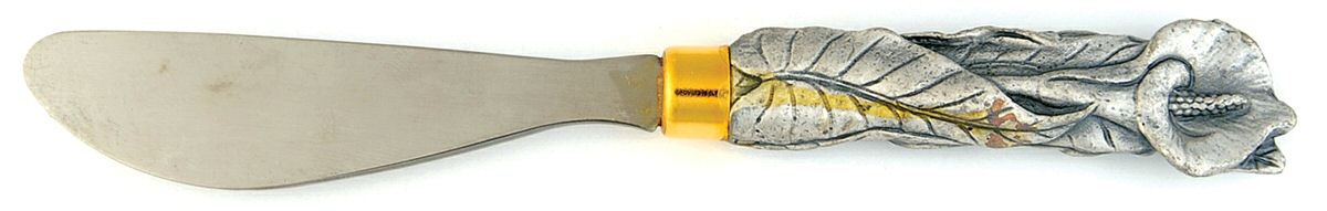 Calla Lily (Other) Flat Handle Butter Spreader by Arthur Court-1