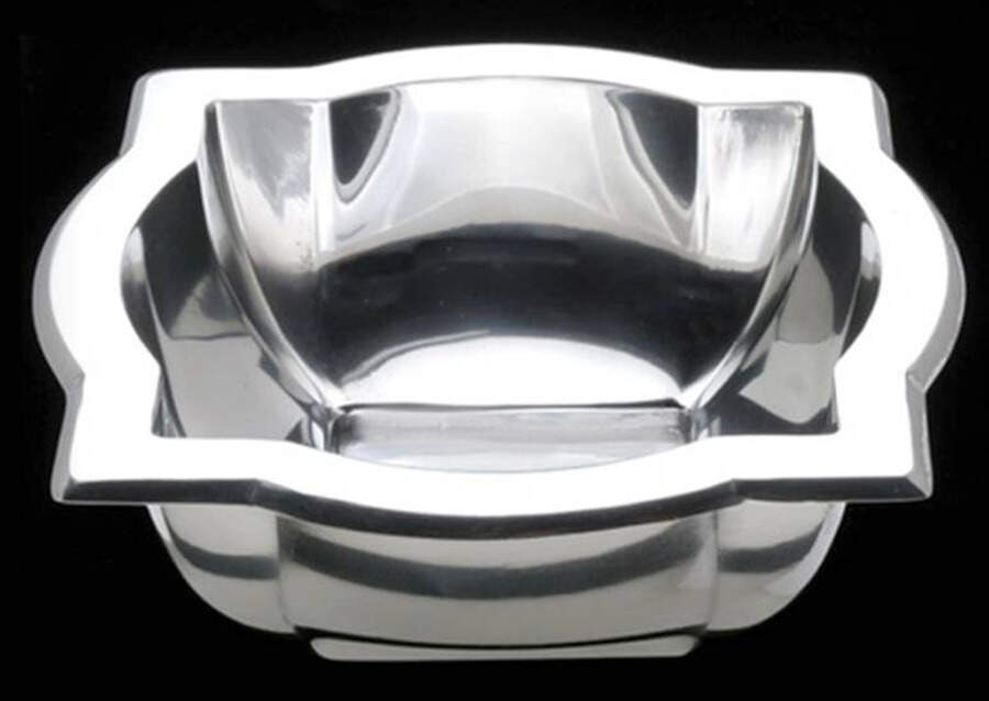 Quattro (Aluminum, Hollowware) 6" Square Bowl by Arthur Court-1