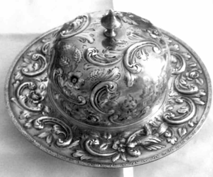 F1925 (Sterling, Hollowware) Round Covered Butter by AG Schultz-1