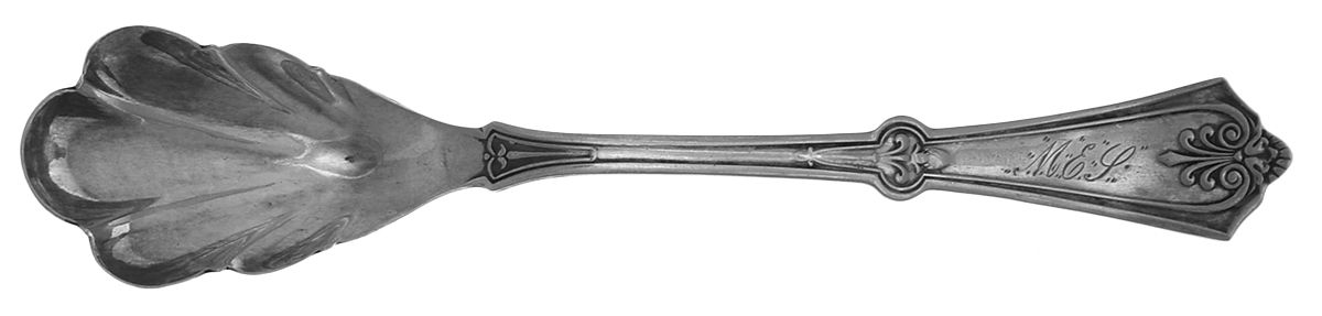 AUO2 (Silverplate) Monogram Sugar Spoon by Aurora-1