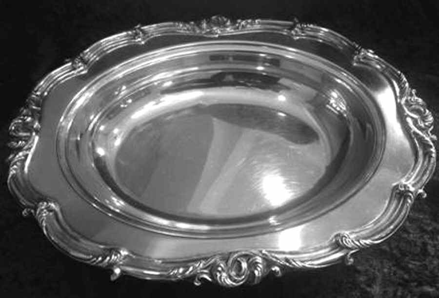 1620 (Silverplate, Hollowware) Double Vegetable Bowl-No Lid by Amston-1