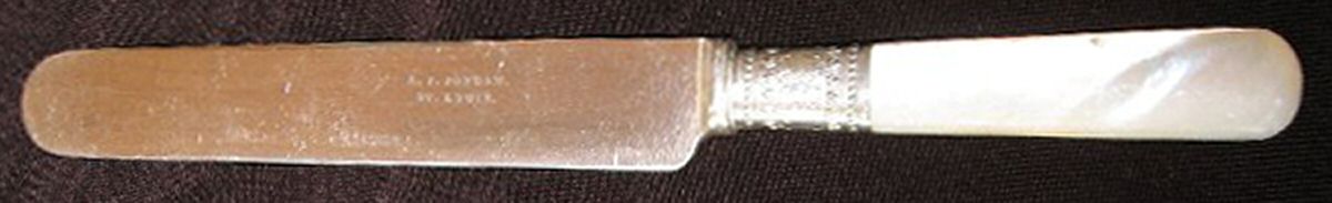 Pearl Handle 3 (Silverplate) Old French Hollow Knife by A. J. Jordan-1