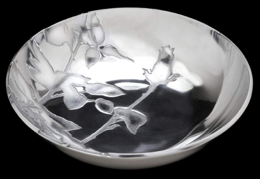 Rose (Aluminum, Hollowware) 12" Round Bowl by Arthur Court-1