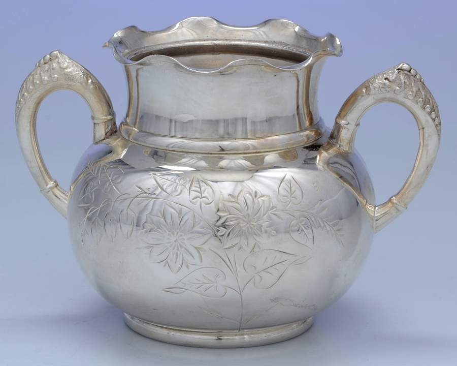 ACL6 (Silverplate, Hollowware) Sugar Bowl No Lid by American Cutlery -1