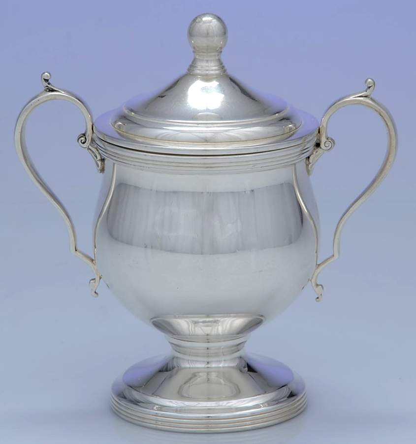 2667 (Sterling, Hollowware) Mini Sugar Bowl & Lid by Albert Smyth Co. Inc-1