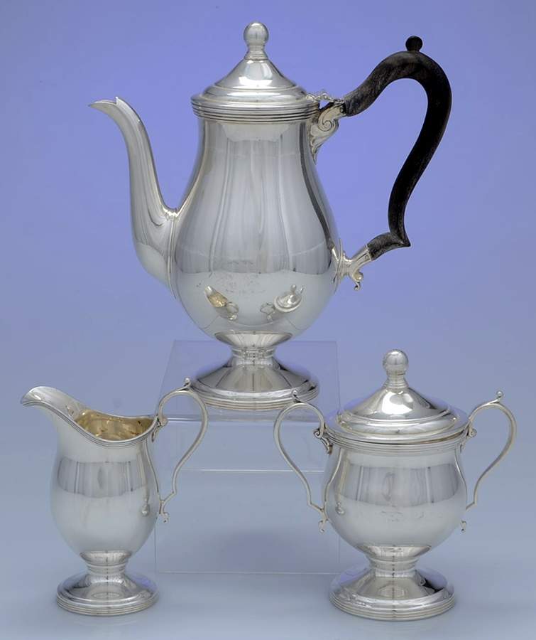 2667 (Sterling, Hollowware) 3 Piece Mini Tea Set by Albert Smyth Co. Inc-1