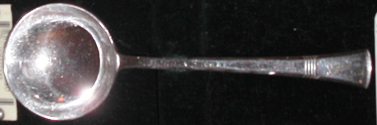 ANV6 (Silverplate) Solid Smooth Berry/Casserole Spoon by Angora Silverplate-1