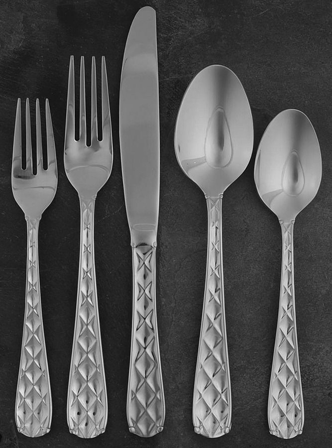 Quilted (Stainless) 5 Piece Place Setting by Argent-1
