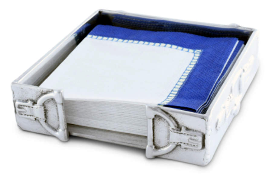Equestrian (Aluminum, Hollowware) Cocktail Napkin Holder by Arthur Court-1