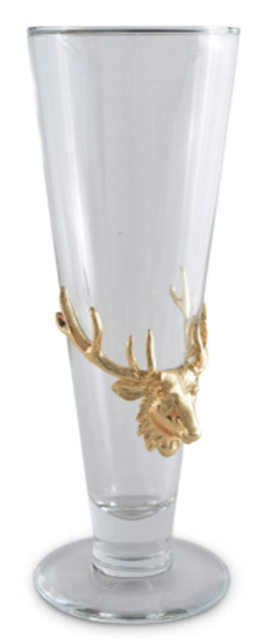 Antler (Pewter, Hollowware) Glass Pilsner by Arthur Court-1