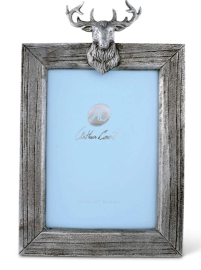 Antler (Pewter, Hollowware) Frame-Holds 5" X 7" Picture by Arthur Court-1