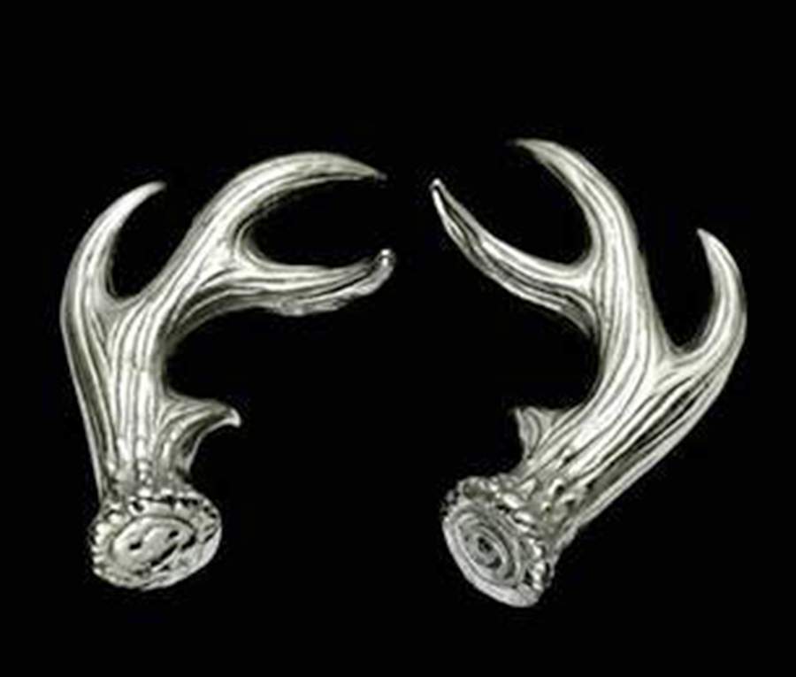 Antler (Pewter, Hollowware) Figurine Salt & Pepper by Arthur Court-1