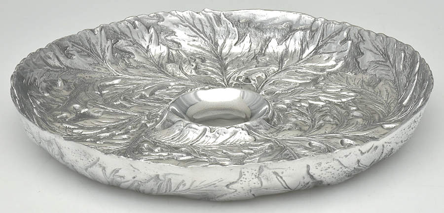 Organic Garden (Aluminum, Hollowware) Tray for Chip & Dip Set by Arthur Court-1