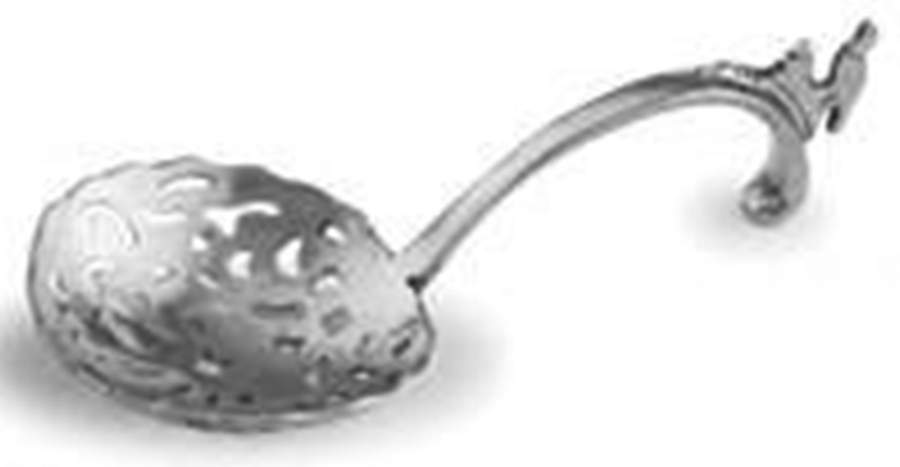 Taverna (Pewter, Hollowware) Decorative Pierced Serving Spoon by Arte Italica-1
