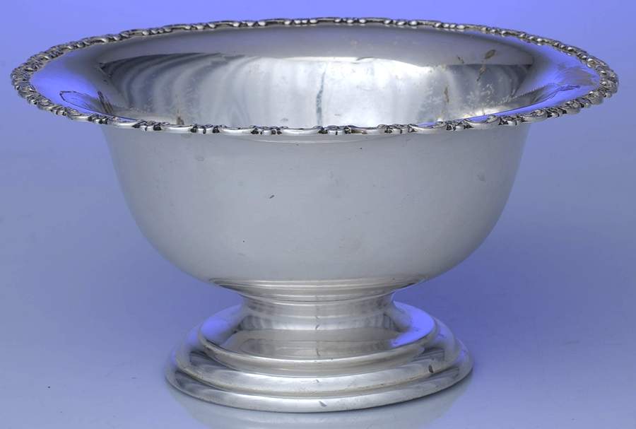1308 (Sterling, Hollowware) Pedestal Fruit Bowl by AG Schultz-1