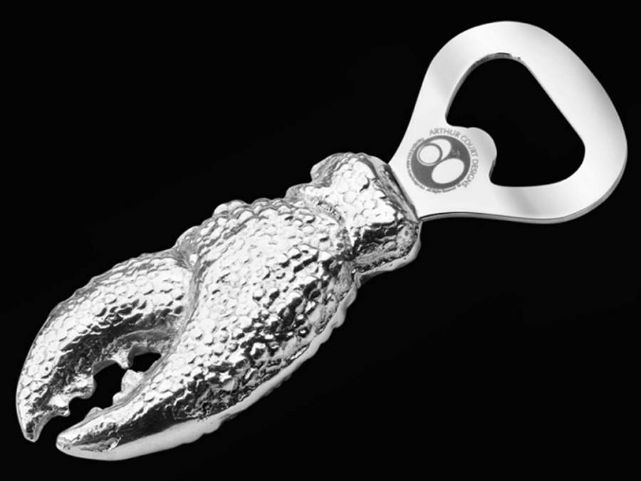 Wonders of the Water (Aluminum, Serveware) Bottle Opener with Stainless Bowl by Arthur Court-1