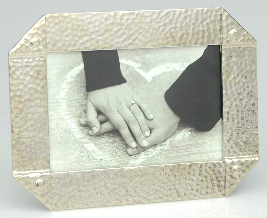 Rivet (Stainless, Hollowware) Frame-Holds 4" X 6" Picture by Michael Aram-1