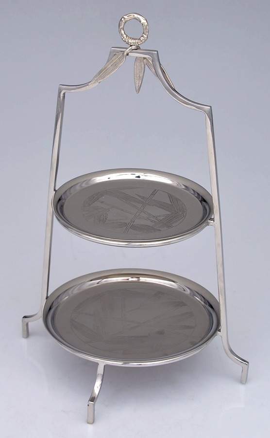 Bamboo (Hollowware) 2 Tier Serving Tray by Michael Aram-1
