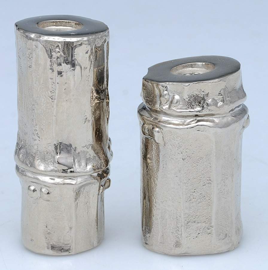 Bamboo (Hollowware) Salt and Pepper Set by Michael Aram-1