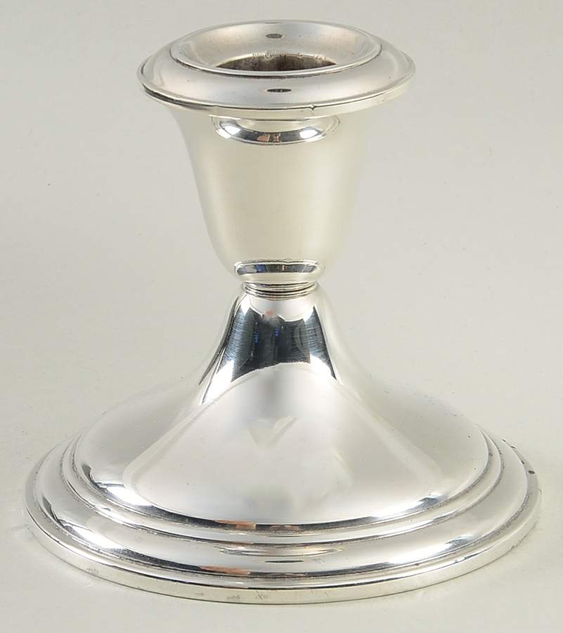 S159 (Sterling, Hollwware) 3" Weighted Candleholder by Alvin-1