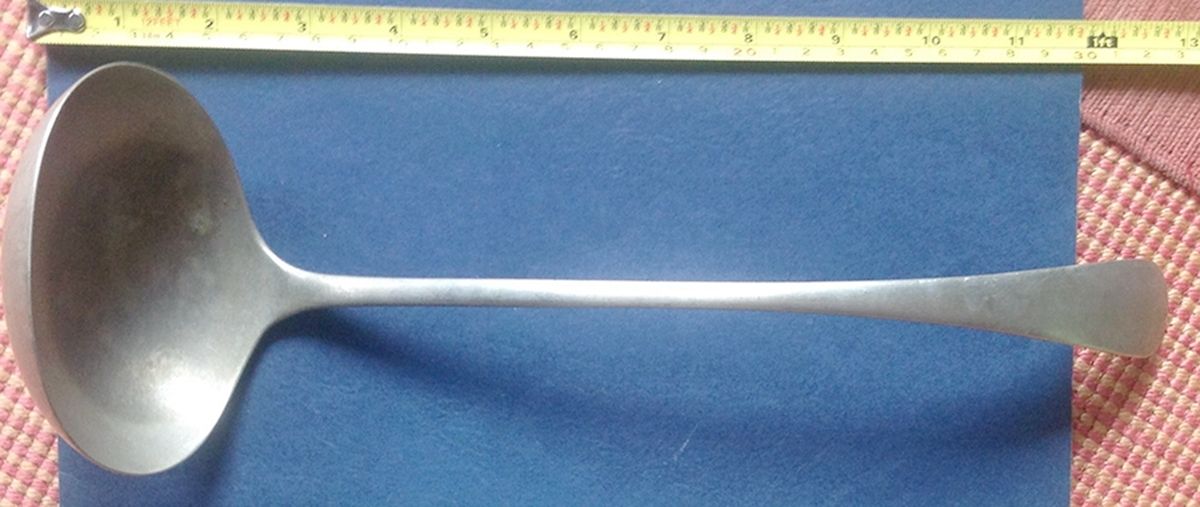 Atn13 (Silverplate) Punch Ladle Solid Piece by Atkin Brothers, Ltd-1