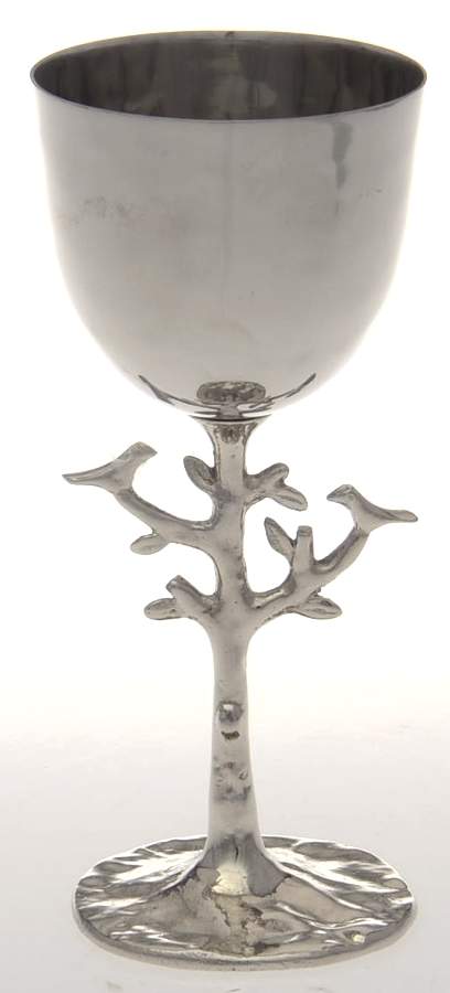 Tree of Life (Nickelplate, Hollowware) Water Goblet by Michael Aram-1