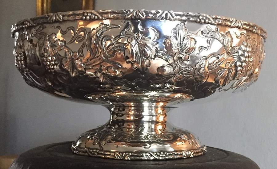 98 (Sterling, Hollowware) 10" Round Footed Centerpiece by AG Schultz-1
