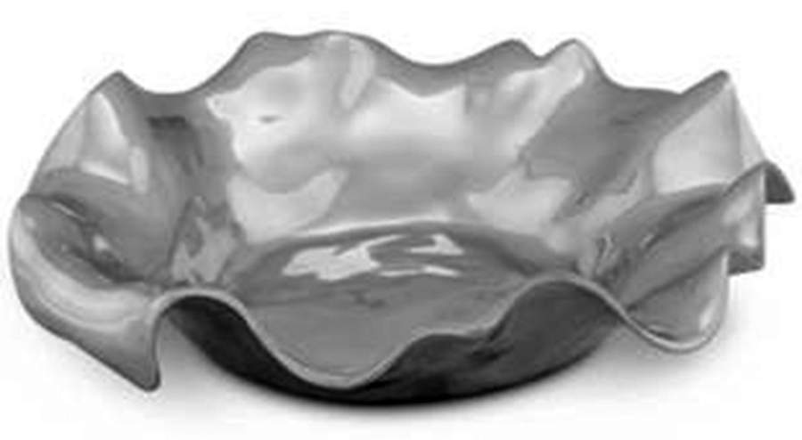 Carmel (Aluminum, Hollowware) 12" Salad Serving Bowl by Arthur Court-1