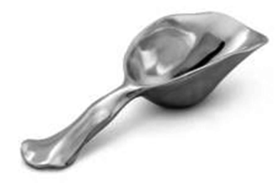 Carmel (Aluminum, Hollowware) Ice Scoop with Stainless Bowl by Arthur Court-1