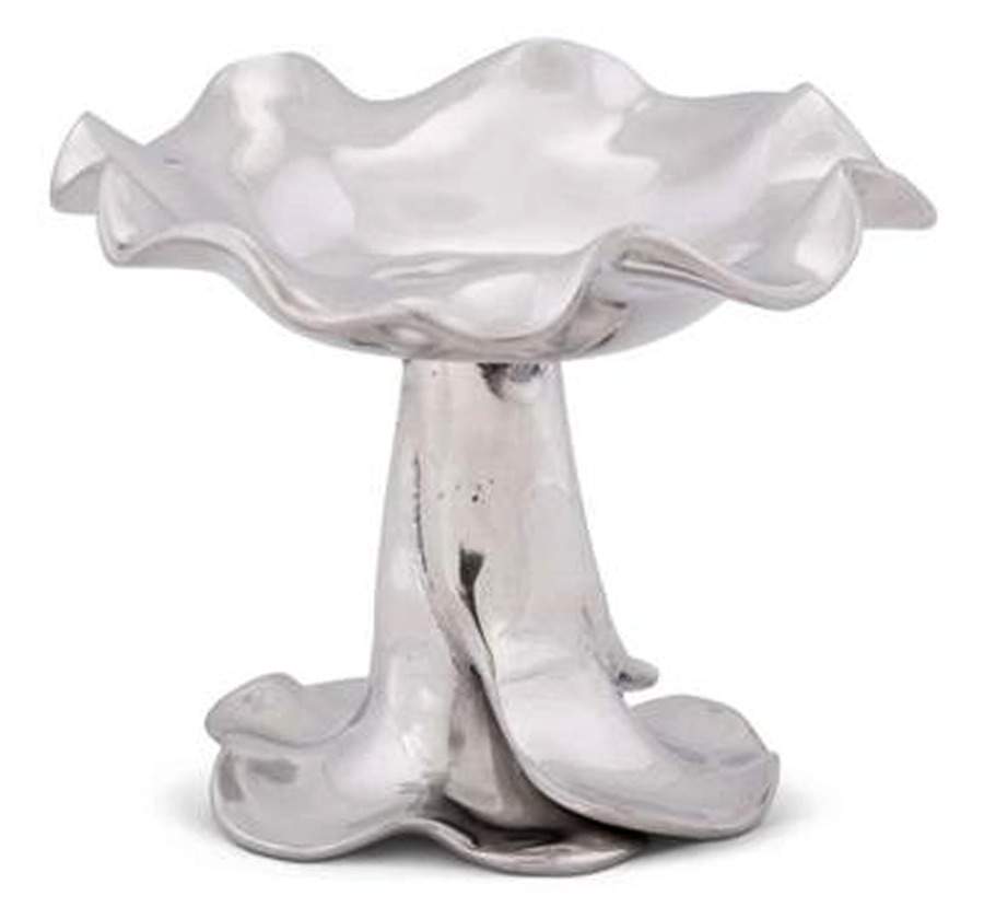 Carmel (Aluminum, Hollowware) Round Compote (Height X Width) by Arthur Court-1