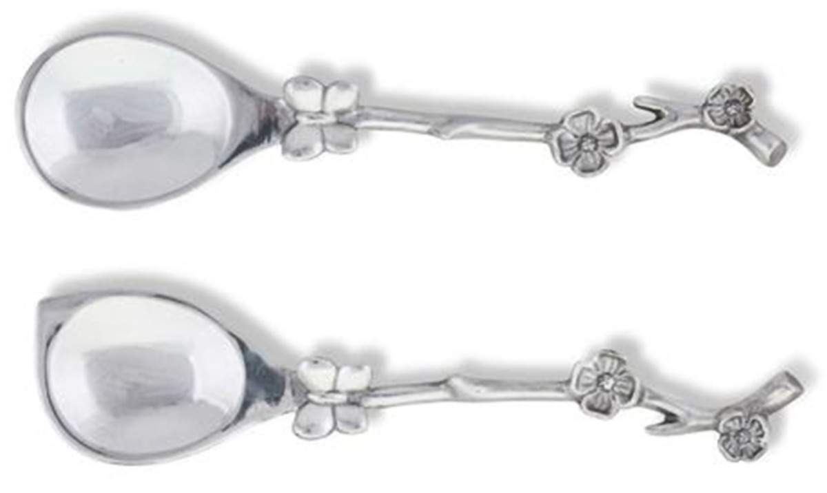 Dogwood (Aluminum, Hollowware) (2 Pc) Solid Salad Set by Arthur Court-1
