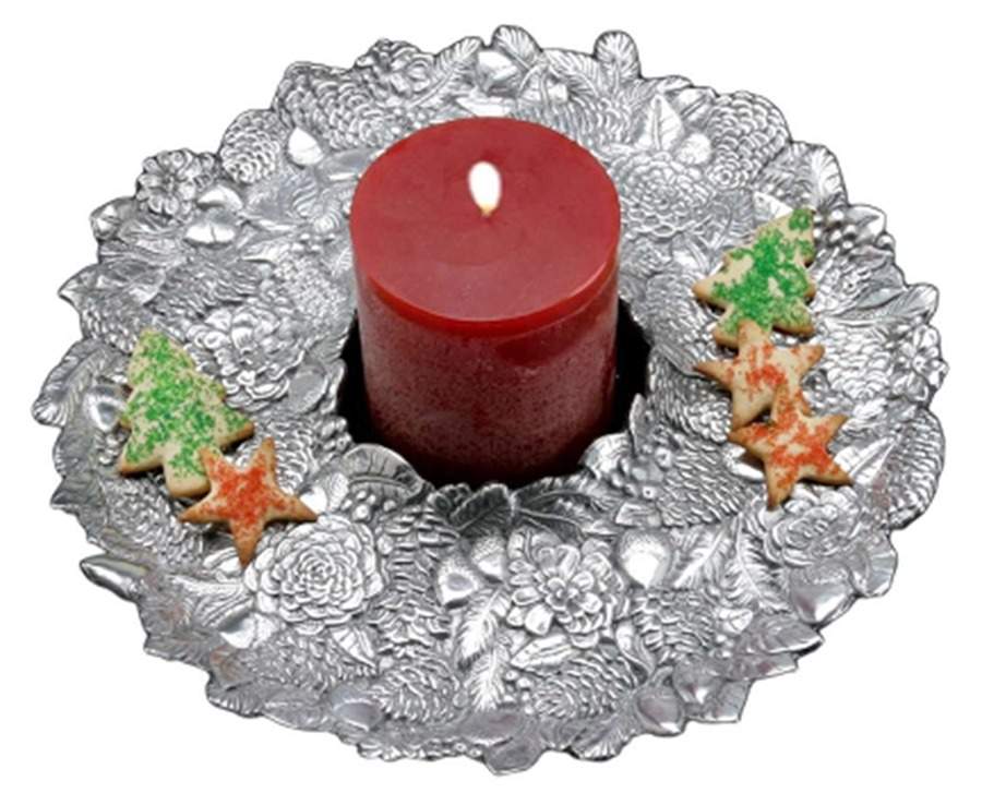 Forest (Aluminum, Hollowware) 14" Round Tray by Arthur Court-1