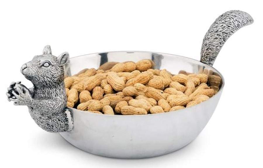 Forest (Aluminum, Hollowware) Nut Serving Bowl by Arthur Court-1
