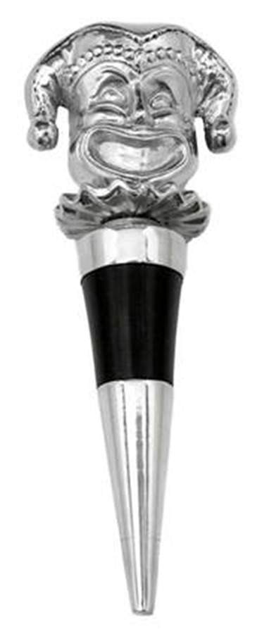 Mardi Gras (Aluminum, Hollowware) Wine Stopper by Arthur Court-1