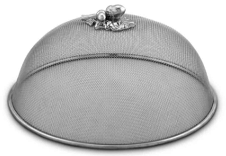 Olive Grove (Aluminum, Hollowware) 10" Mesh Dome Picnic Cover by Arthur Court-1