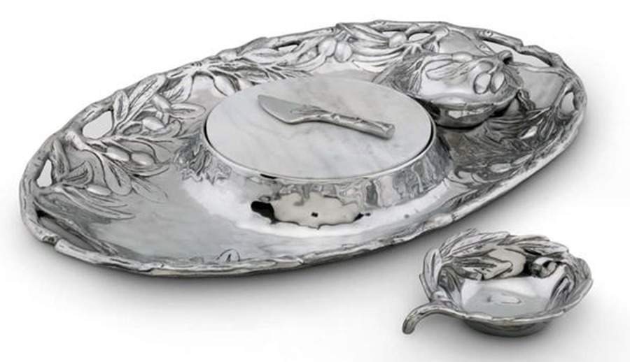 Olive Grove (Aluminum, Hollowware) (5 Piece) Entertainment Set by Arthur Court-1