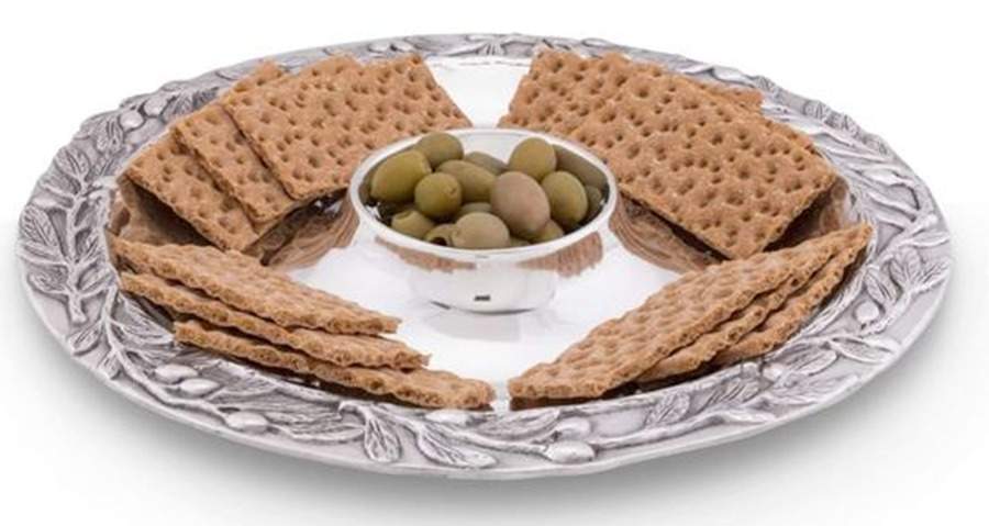 Olive Grove (Aluminum, Hollowware) 1 Piece Chip & Dip by Arthur Court-1