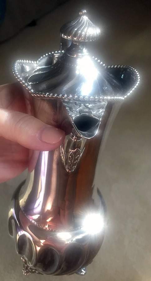 181 (Silverplate, Hollowware) Chocolate Pot by Apollo (American)-1