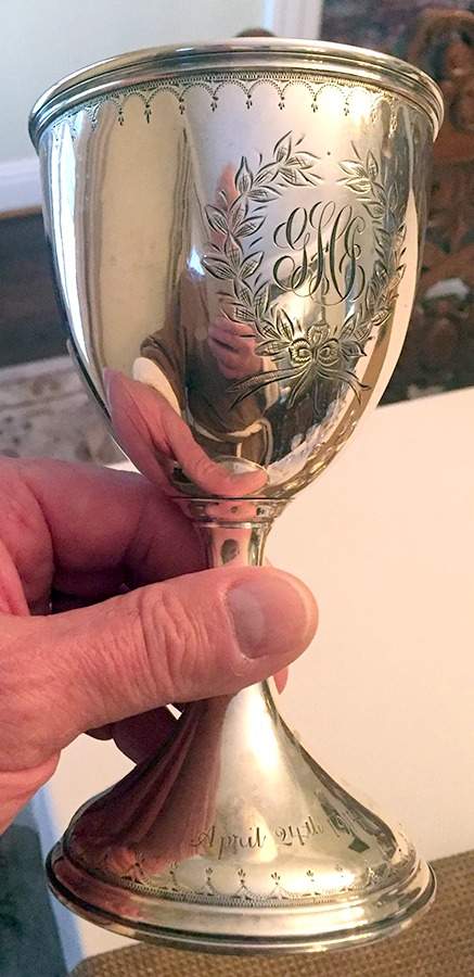 AGZ5 (Sterling, Hollowware) Water Goblet by AG Schultz-1