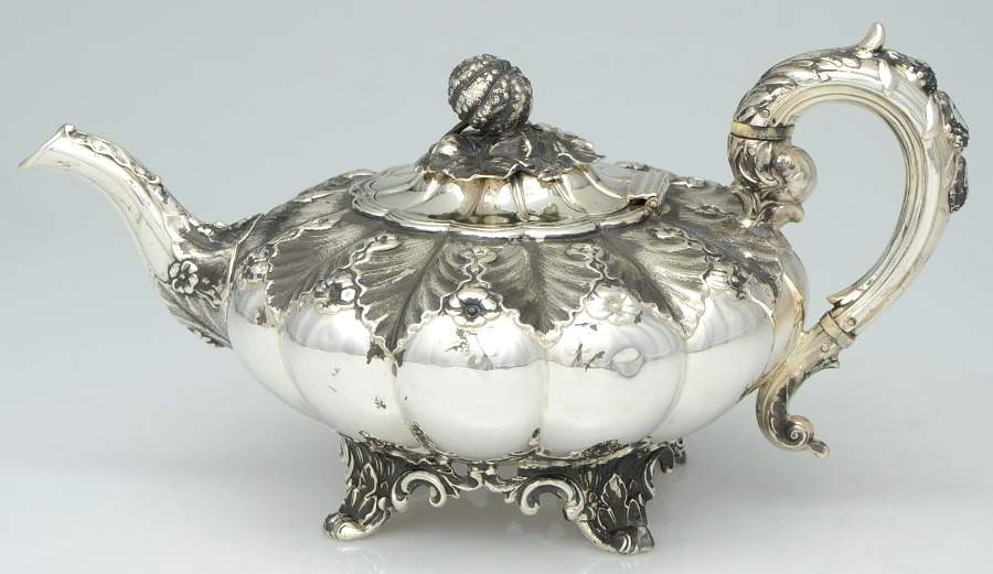 1WS1 (Sterling, Hollowware) Teapot by William Smiley-1
