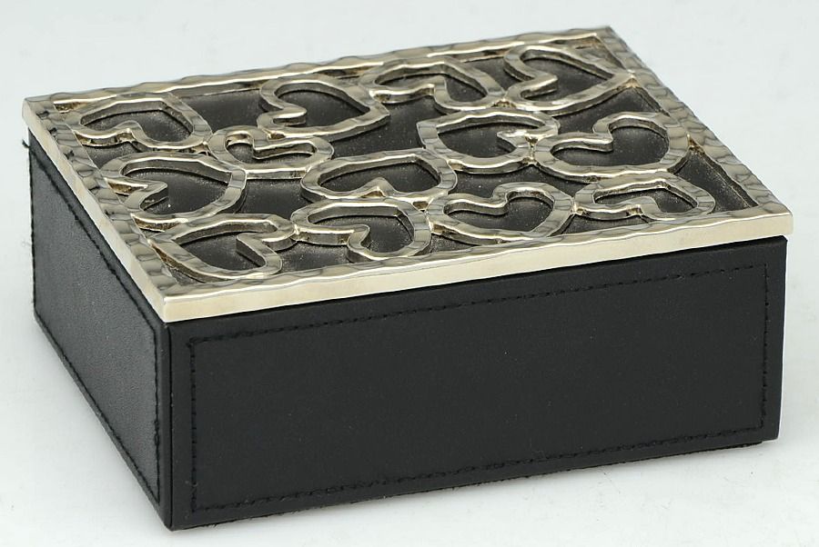 Heart (Silverplate) Jewelry Box & Lid by Michael Aram-1
