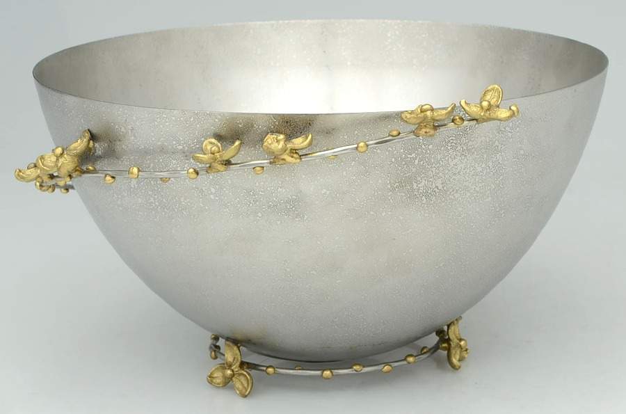 Bittersweet (Aluminum, Hollowware) 10" Round Bowl by Michael Aram-1